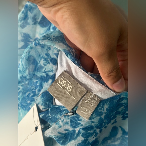 NWT ASOS Tiered Ruffle Cami Slip Floral Maxi Dress - Picture 6 of 14